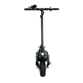 Black electric scooter on a white background